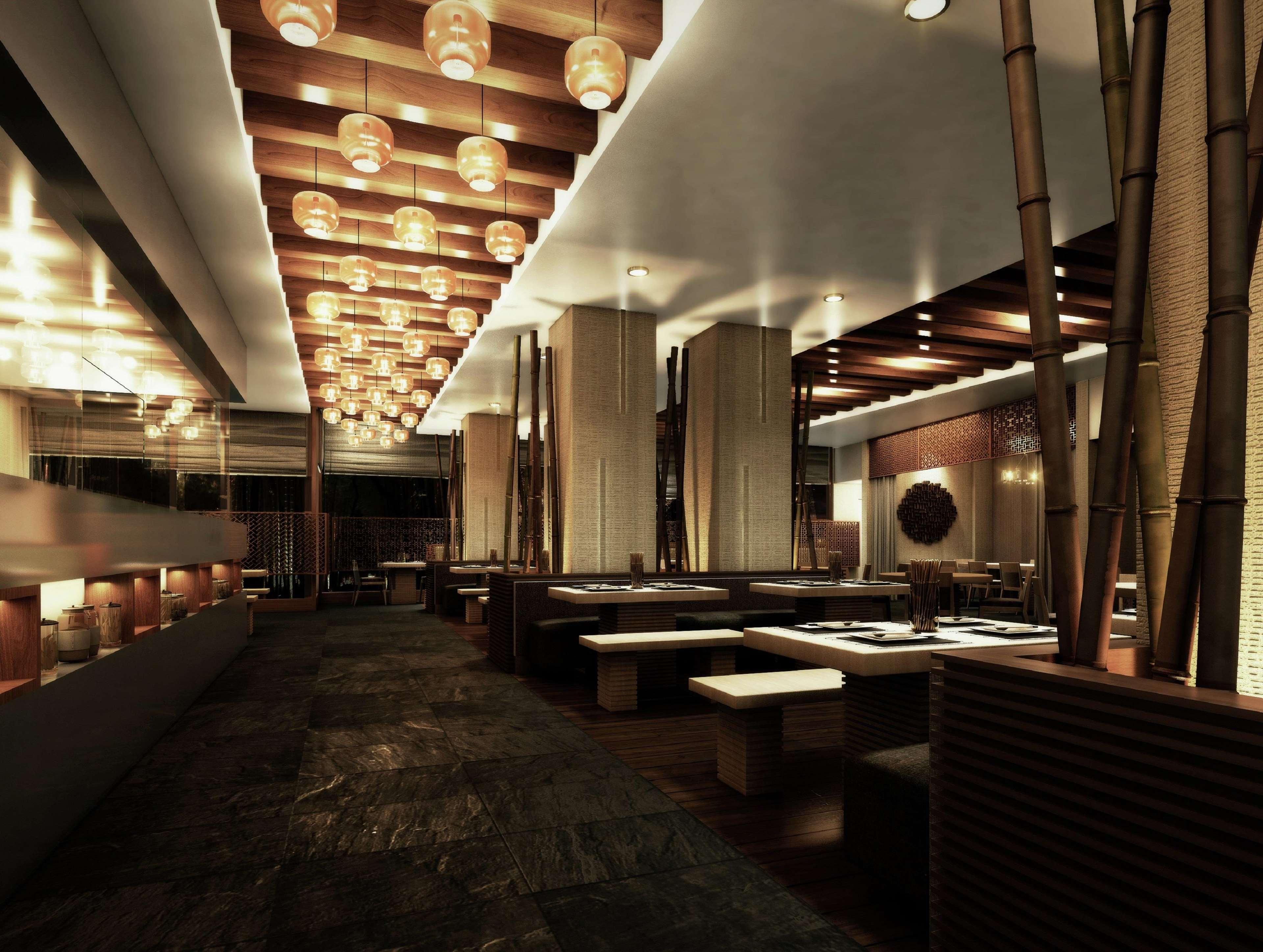 ดับเบิลทรี บาย ฮิลตัน โดฮา - อัลซัดด์ Hotel ภายนอก รูปภาพ Interior of a restaurant